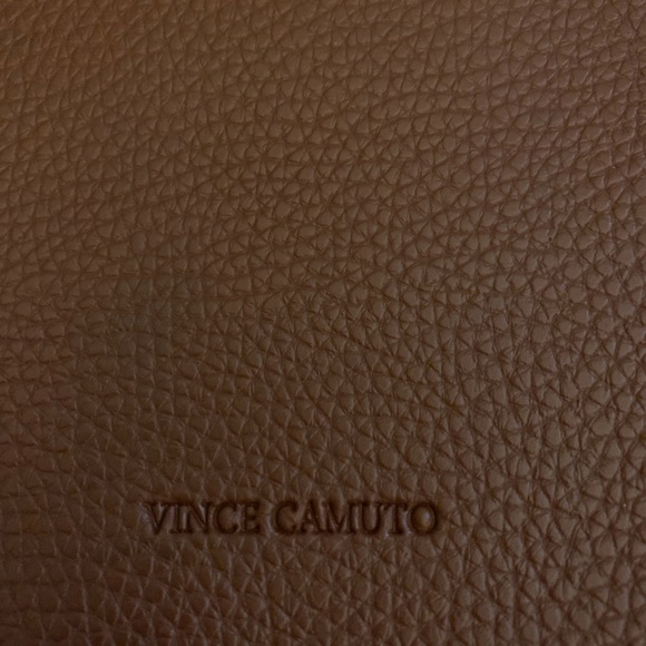 𝅺VINCE Camuto brown black pebbled Vegan Leather Luck tote OS - Picture 3 of 4